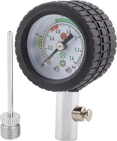 aqxreight Stainless Steel Pressure Barometer Tool for Basketball Football Volleyball is Easy the are and Pressure GaugeAir GaugeAir GaugeMetal GaugeBall in Saudi Arabia