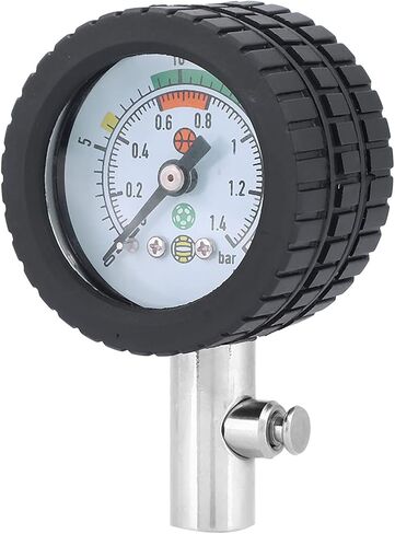 aqxreight Stainless Steel Pressure Barometer Tool for Basketball Football Volleyball is Easy the are and Pressure GaugeAir GaugeAir GaugeMetal GaugeBall in Saudi Arabia