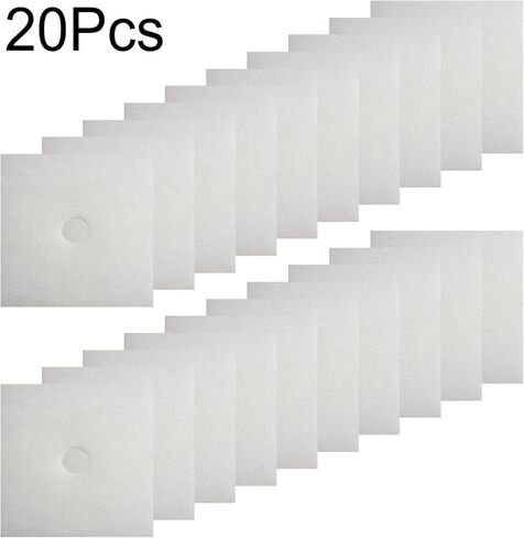20 حزمة فلتر هواء G2 لمايكو ZF 60/100 وجميع أنواع ER، 135 × 135 × 10 مم مع فتحة مركزية 22 مم، استبدال تهوية الألياف in Saudi Arabia