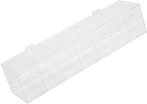 Sticker Dispenser, Transparent Acrylic 7 Slot Label Roll Holder, Sticker Roll Dispenser with Dust Sealed Design and Wall Mount for Office Home Desktop Organization in Saudi Arabia