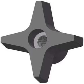 ACTIVLIFE للمكونات المبتكرة Gn4c-4P4-21 مقبض ذو أربعة شقوق، مقاس 1/4-20 سن، 1 بوصة طول in Kuwait