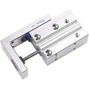JSVTWTKH Pneumatic Side Guide Rail Precision Slide Table Cylinder HLH6/10/16/20 Stroke 5 10 15 20 25 30 40 50 60 Double Acting(Stroke 15mm,Bore Size HLH20) in Saudi Arabia