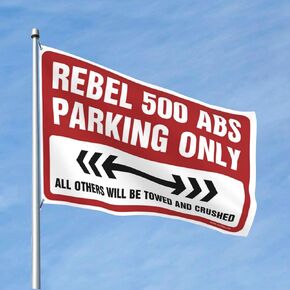 College Dorm Posters for Guys Rebel 500 Abs Parking Only Flag Vintage Bar Decor Decor for Man Cave(152X244CM) in Saudi Arabia