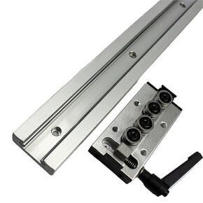 GTBAO SGR20 مجموعة دليل خطي ثنائي المحور 300 مم 11.82 بوصة طويلة 60 مم عرض دليل السكك الحديدية الألومنيوم الشخصي SGB20-4UU قفل منزلق كتلة عمود الموضع in Kuwait