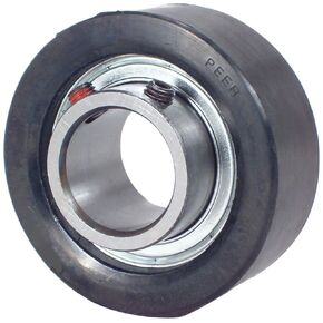 Peer Bearing RCSM-20L Rubber/Cast Iron Cartridge Unit, Narrow Inner Ring, Eccentric Locking Collar, Single Lip Seal, 1-1/4" Bore, 3-3/32" Cylindrical OD, 1-7/8" ID in Kuwait