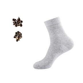 Copper Rivets for Grounding Shoes, 15 Pure Copper Solid Rivets and Grounding Socks Suitable, Hike Barefoot Shoes Accessories (Dark Gray 1 Pair, Small) in Kuwait