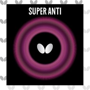 Butterfly Super Anti Table Tennis Rubber Table Tennis Rubber | 1.9 mm | Red or Black | 1 Inverted Table Tennis Rubber Sheet | Professional Table Tennis Rubber in Kuwait