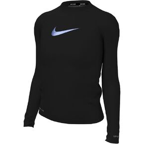 Nike Girls' Essential Long Sleeve Hydroguard (Big Kid) Black in Kuwait