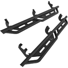 لوحات الجري IRONBISON تناسب 2025 UP Toyota 4Runner، شديدة التحمل 4Runner خطوات جانبية من الصلب قضبان Nerf قضبان خطوة ذات ملمس ثقيل باللون الأسود in Kuwait