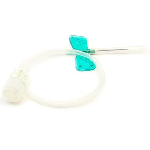 Veterinary Infusion Needles with Catheter, 21G Butterfly IV Needles for Dogs and Cats, Sterile Disposable Winged Infusion Set with Luer Lock Adapter, 50pcs/Pack in Saudi Arabia