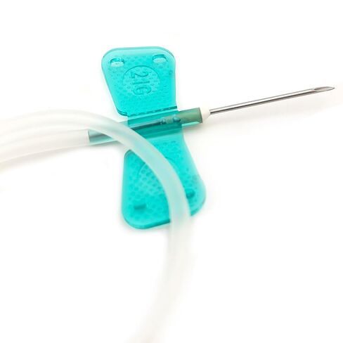 Veterinary Infusion Needles with Catheter, 21G Butterfly IV Needles for Dogs and Cats, Sterile Disposable Winged Infusion Set with Luer Lock Adapter, 50pcs/Pack in Saudi Arabia