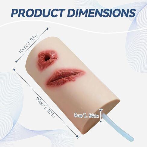 مجموعة تدريب تعبئة الجروح، جهاز محاكاة لوقف النزيف والتحكم في النزيف، نموذج تدريب على التمزق والعاصبة، مدرب العناية بالجروح من السيليكون للتدريب الطبي والعسكري والإسعافات الأولية in Kuwait