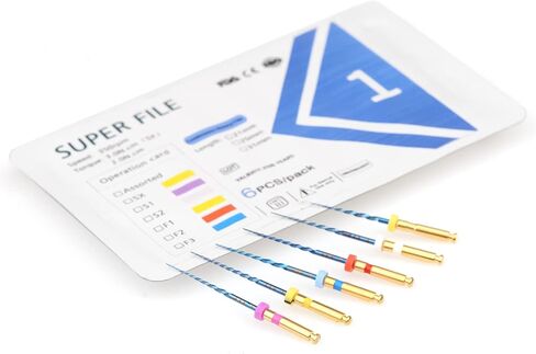 6Pcs/Pack Endo Files Heat Activated Rotary Niti File System SX-F3 Engine Use Blue Reciprocating Files Endodontic Accessories (31mm) in Saudi Arabia