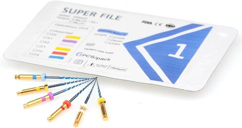 6Pcs/Pack Endo Files Heat Activated Rotary Niti File System SX-F3 Engine Use Blue Reciprocating Files Endodontic Accessories (31mm) in Saudi Arabia