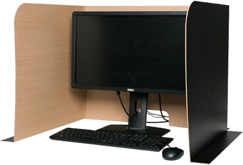 Flipside Computer Lab Privacy Screens, Small, 22" x 22.5" x 20", 3 Per Packs, 2 Packs in Saudi Arabia