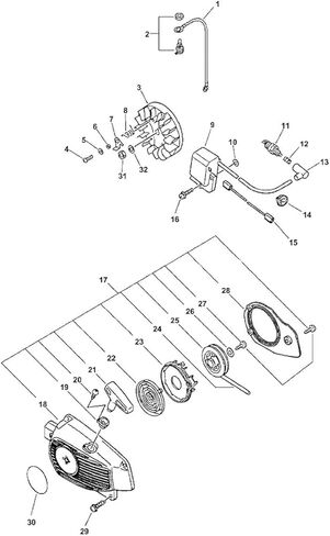 OEM Genuine Echo/Shindaiwa P021045370 Rewind Spring Kit for CS-303T + (Free Two e-Books) in Saudi Arabia