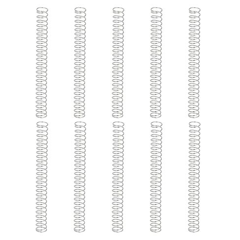 uxcell 10Pcs Compression Springs, 0.6mm Wire Diameter x 6mm OD x 10mm Length 304 Stainless Steel Extension Spring Ballpoint Pen Pressure Springs for Shop Home Repairs, Silver in Saudi Arabia