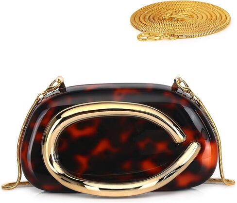 Labair Acrylic Clutch Purses for Women Marble Evening Bag Trendy Metal Handle Purses Handbags for Wedding Party Formal. in Saudi Arabia