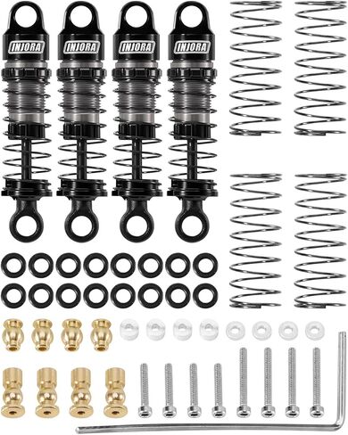 ممتص صدمات زيت من الألومنيوم والنايلون مقاس 36 مم من INJORA لترقية 1/24 SCX24 FCX24M in Kuwait