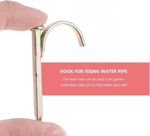 20 قطعة من Homoyoyo مسامير تثبيت أنابيب المياه سميكة ومشابك فولاذية لتوجيه خرطوم الحديقة والتركيب الآمن in Kuwait