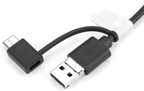 كاميرا فحص رقمية بمنفذ USB بطول 15 مترًا باللون الأسود مع كاميرا 2 ميجابيكسل و6 أضواء LED لفحص الأنابيب بالسيارة in Kuwait