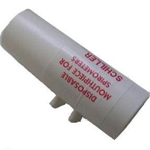 PT# 2.100077 PT# # 2.100077- مقياس التنفس بلاستيك سبيروفيت لقطعة الفم Sp150/250 أبيض 10/Bx من شركة Schiller America Inc in Kuwait