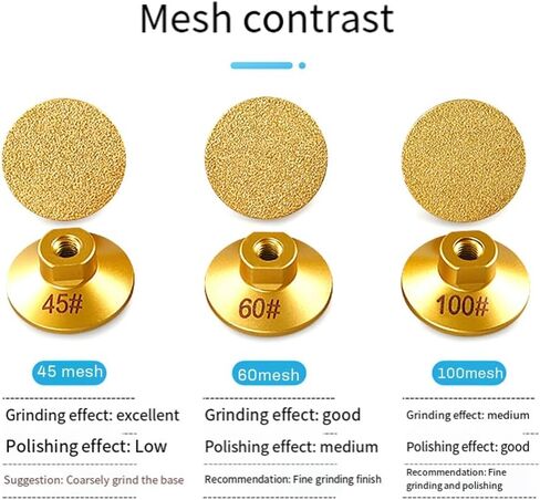 2 قطعة 100 M10 رأس مطحنة مسطحة من النحاس وكفاءة طحن جلخ تلميع حجر الرخام الكوارتز حصوه طحن in Kuwait
