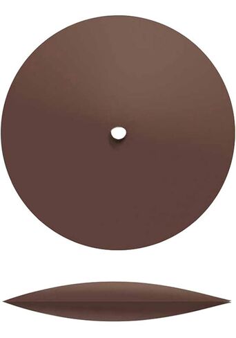 عجلة كاشطة مطاطية من Dedeco Sunburst للأداة الدوارة - عجلة حافة السكين 7/8 بوصة (22 مم)، ملحقات الأدوات الدوارة للتشطيب والتلميع، بنية خشنة للغاية 36 حبيبة، أكسيد الألومنيوم - 12 قطعة في كل عبوة in Kuwait