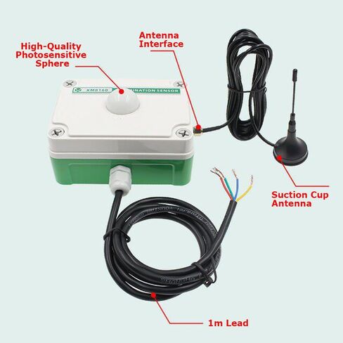4G Illuminance Sensor, Protective Brightness Meter, Industrial Sunlight Intensity & Sunshine Hours Detector for Remote Monitoring in Saudi Arabia