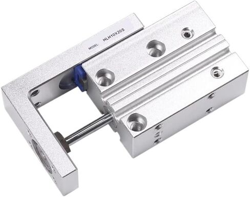 JSVTWTKH Pneumatic Side Guide Rail Precision Slide Table Cylinder HLH6/10/16/20 Stroke 5 10 15 20 25 30 40 50 60 Double Acting(Stroke 15mm,Bore Size HLH20) in Saudi Arabia