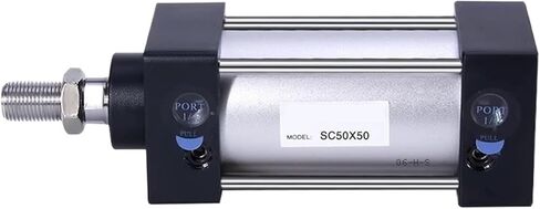 JSVTWTKH SC Standard Cylinder SC40 Stroke 25 50 75 100 125 150 175 200 250 300 350 400 450 500 600 700 800 900 1000(SC40x50,Without Magnet) in Saudi Arabia