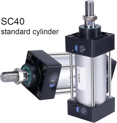 JSVTWTKH SC Standard Cylinder SC40 Stroke 25 50 75 100 125 150 175 200 250 300 350 400 450 500 600 700 800 900 1000(SC40x50,Without Magnet) in Saudi Arabia