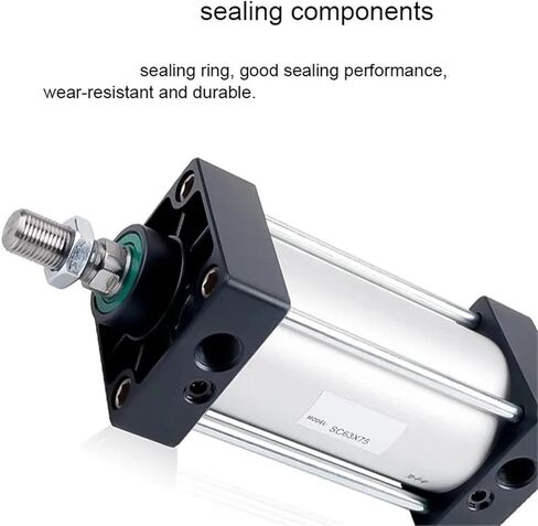 JSVTWTKH SC Standard Cylinder SC40 Stroke 25 50 75 100 125 150 175 200 250 300 350 400 450 500 600 700 800 900 1000(SC40x50,Without Magnet) in Saudi Arabia