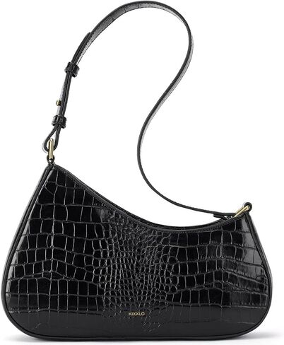 Shoulder Bag for Women, Small Cute Purse Leather Handbag, Trendy Crescent Clutch with Zipper Little Lightweight Going Out Bag in Saudi Arabia