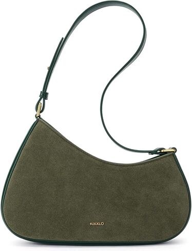 Shoulder Bag for Women, Small Cute Purse Leather Handbag, Trendy Crescent Clutch with Zipper Little Lightweight Going Out Bag in Saudi Arabia