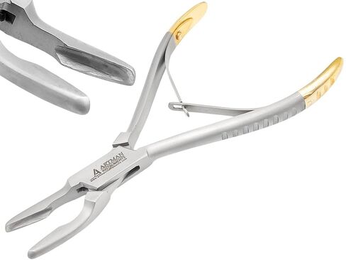 ARTMAN INSTRUMENTS Bone Rongeur 45 Degree Curved 6 Inch Blumenthal Surgical Dental Instruments with Gold Plated Handle in Saudi Arabia