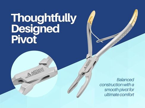 ARTMAN INSTRUMENTS Bone Rongeur 45 Degree Curved 6 Inch Blumenthal Surgical Dental Instruments with Gold Plated Handle in Saudi Arabia
