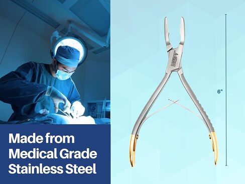 ARTMAN INSTRUMENTS Bone Rongeur 45 Degree Curved 6 Inch Blumenthal Surgical Dental Instruments with Gold Plated Handle in Saudi Arabia