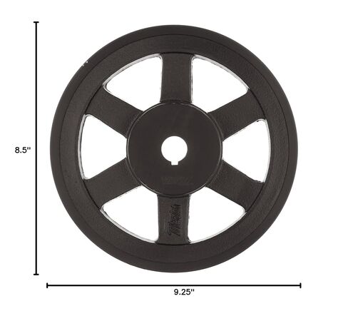 Martin BK110 1 1/8 FHP Sheave BS، قسم الحزام 4L/5L أو B، 1 أخدود، 1-1/8 بوصة تجويف، فئة 30 حديد زهر رمادي، 10.75 بوصة OD، 2308 دورة في الدقيقة كحد أقصى، 10 مسند/10.4 مسند in Saudi Arabia