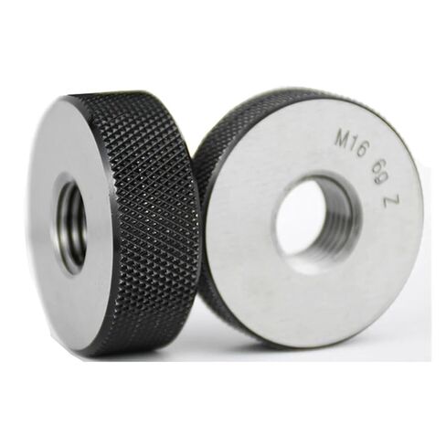 M14 M15 M16 M18 M20 Thread Ring Gauge Set - 6G-6H Precision GO-NOGO Measuring Tool - 2pcs Steel Thread Gage(M16x1.0) in Saudi Arabia