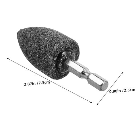 Healifty 10pcs 25mm Cone-Shaped Grinding Stones with Hex Shank for Rotary Tools Drill Polishing and Sharpening Wheel Abrasive Mounted Points for DIY Crafting Maintenance in Saudi Arabia