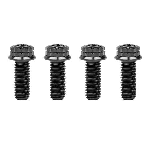 Titanium Flange 12 Point Head M8 x15 20 25 30 35 40 45 50 55 60 65mm Screw Bolt Pack of 4 (M8x60mm, Black) in Saudi Arabia