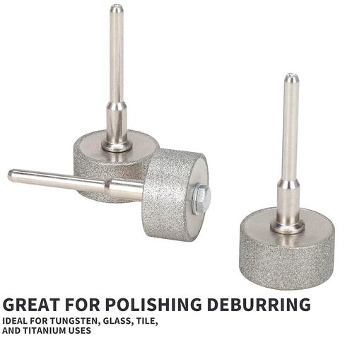 20mm Mini Abrasive Grinding Wheel Diamond Sanding Bits 1/8" Shank Rotary Tool for Wood Metal Stone Grinding 3pcs in Saudi Arabia