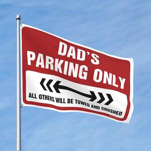 College Dorm Posters for Guys Dad's Parking Only Flag Vintage Bar Decor Decor for Man Cave(152X244CM) in Saudi Arabia
