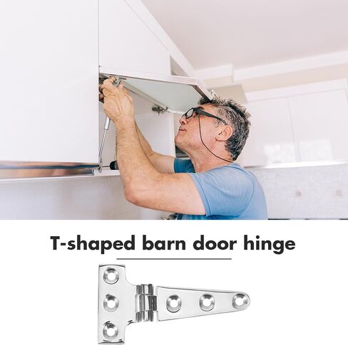 UKCOCO الثقيلة T المفصلي 100x54x4.8mm المفصلي بوابة الصلب المجلفن مع الفولاذ المقاوم للصدأ المصبوب لأبواب الحظيرة سقيفة السياج الأجهزة في الهواء الطلق in Kuwait