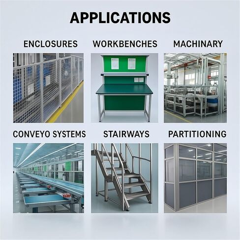 GTBAO 15100 لوحة بثق ألومنيوم فتحة 8 مم معيار أوروبي 15 × 100 مم لوحة جانبية صناعية لإطار آلة النقش المقذوف (أسود، 550 مم 21.65 بوصة طول) in Kuwait