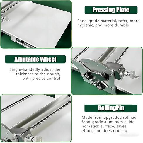 ماكينة فرد العجين الكهربائية التجارية ولفائف المعجنات، ناقل بعرض 40 بوصة، تلقائي للأمام/الخلف، سمك قابل للتعديل للكرواسون والفطيرة والمعجنات المنتفخة، تصميم مدمج قابل للطي in Kuwait