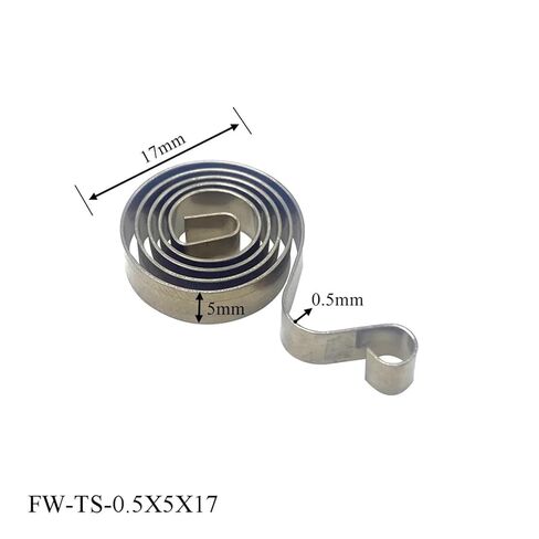 2pcs Custom Stainless Steel Generator Brush Spring,Spiral Coil 0.5X5X17mm in Saudi Arabia
