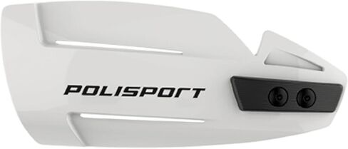 Polisport Hammer Handguards for Motocross Motorcycles–MX Replica Plastic Hand Guards – Durable, Flexible, Easy to Install, Supermoto, Motard, Dirt Bikes & Off-Road Protection- White in Saudi Arabia