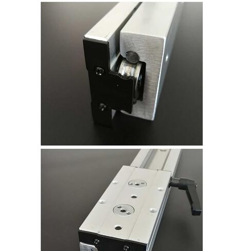 GTBAO SGR20 مجموعة دليل خطي ثنائي المحور 300 مم 11.82 بوصة طويلة 60 مم عرض دليل السكك الحديدية الألومنيوم الشخصي SGB20-4UU قفل منزلق كتلة عمود الموضع in Kuwait